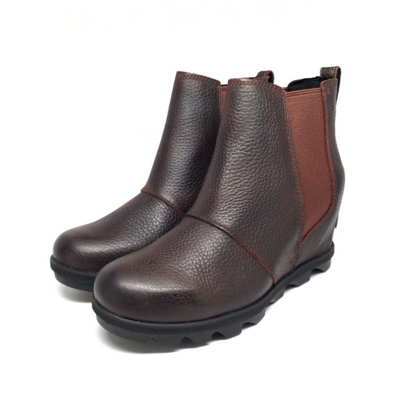 Sorel Joan Of Arctic Wedge Chelsea Boots in Burro - Picture 5 of 7